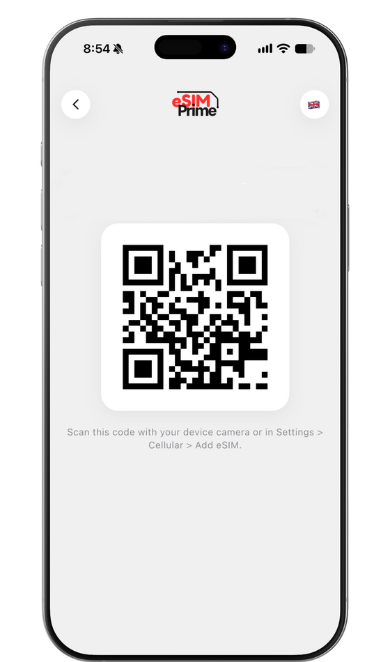 Complete payment to receive eSIM QR code